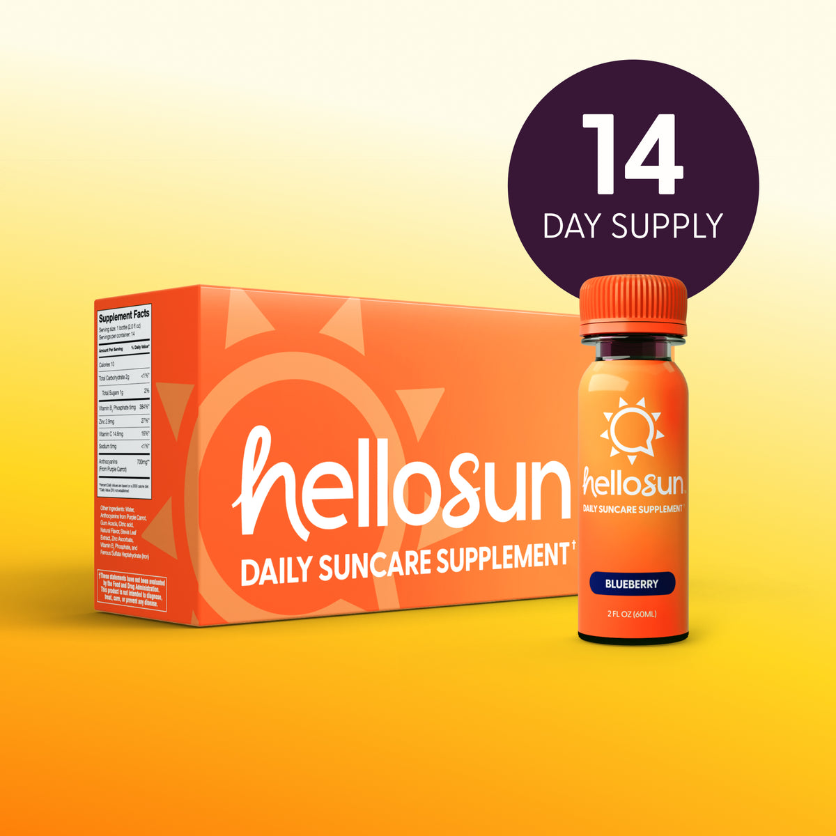 HelloSun Blueberry - 14-Day Trial Pack